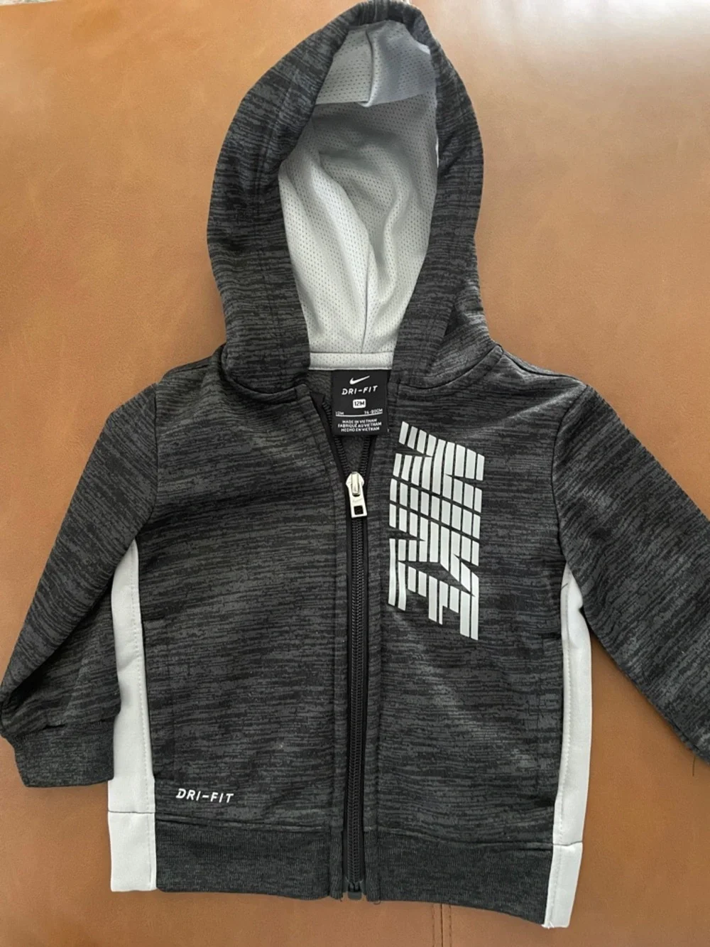 Nike Kids Dark Gray & White Dri-FIT Hoodie and Jogger Set - Picture 6 of 6